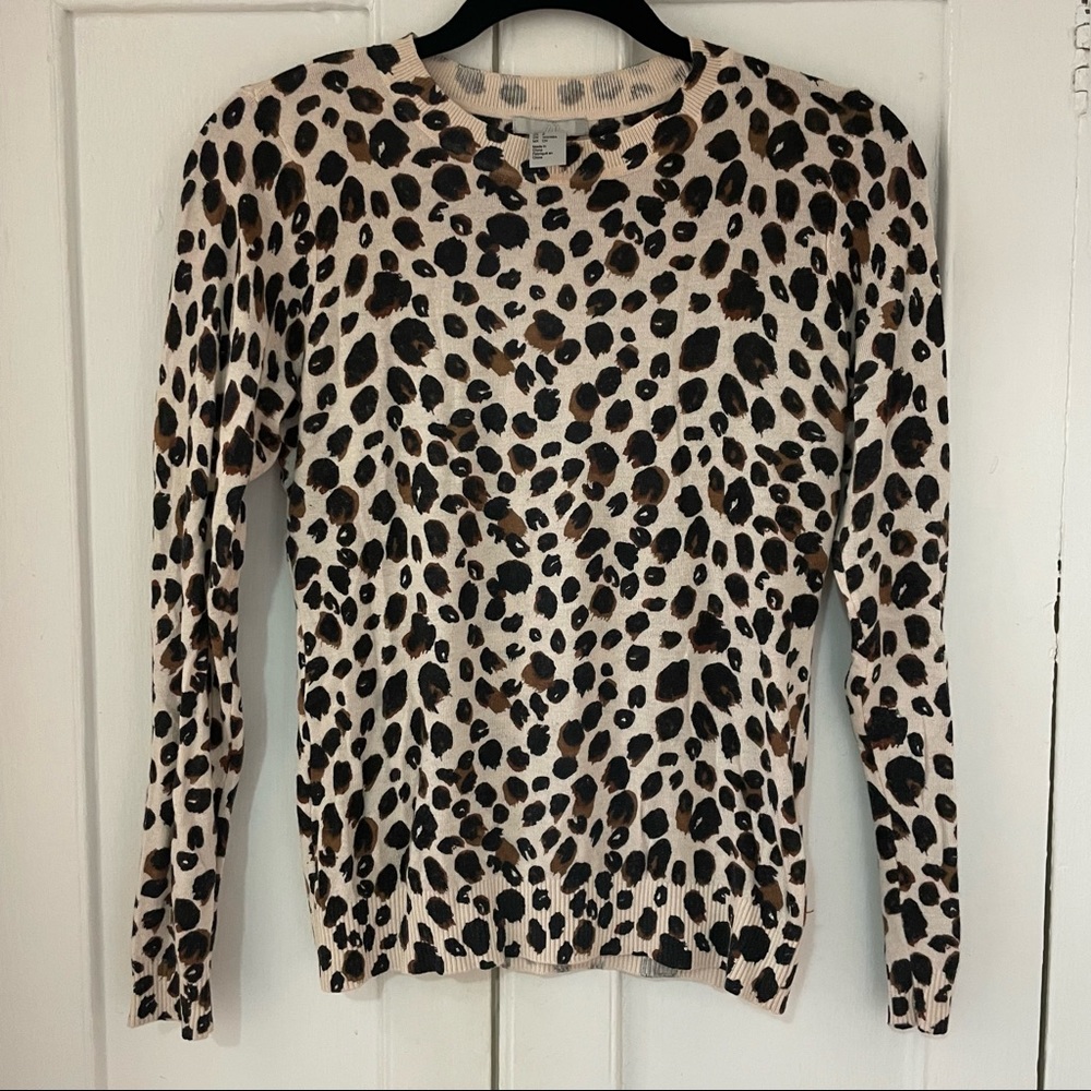 Leopard print sweater